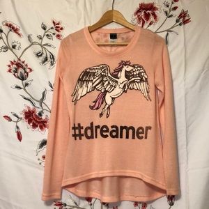 STRANDED Long Sleeve knit top.